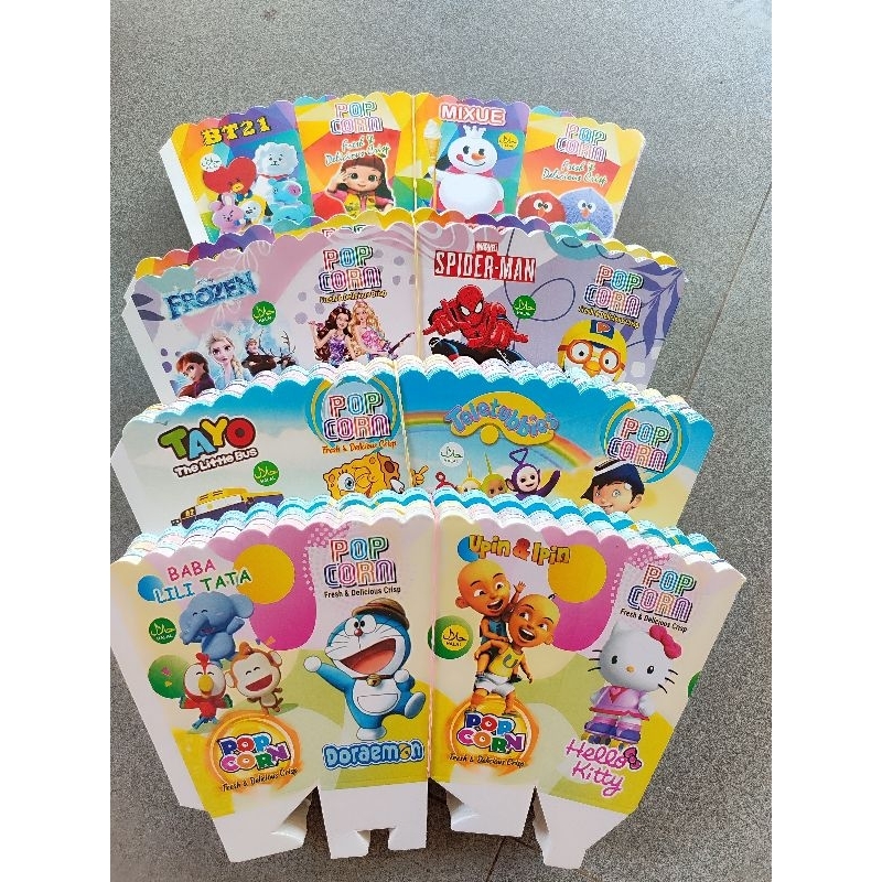 

kertas bungkus POPCORN / terlaris / terbaru / 14x8