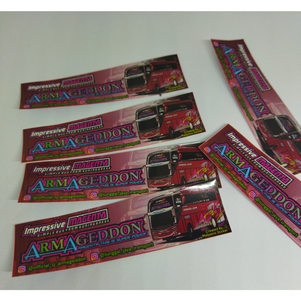 

STIKER BIS ARMAGEDON DAN GOLDEN ASLI PO BIS