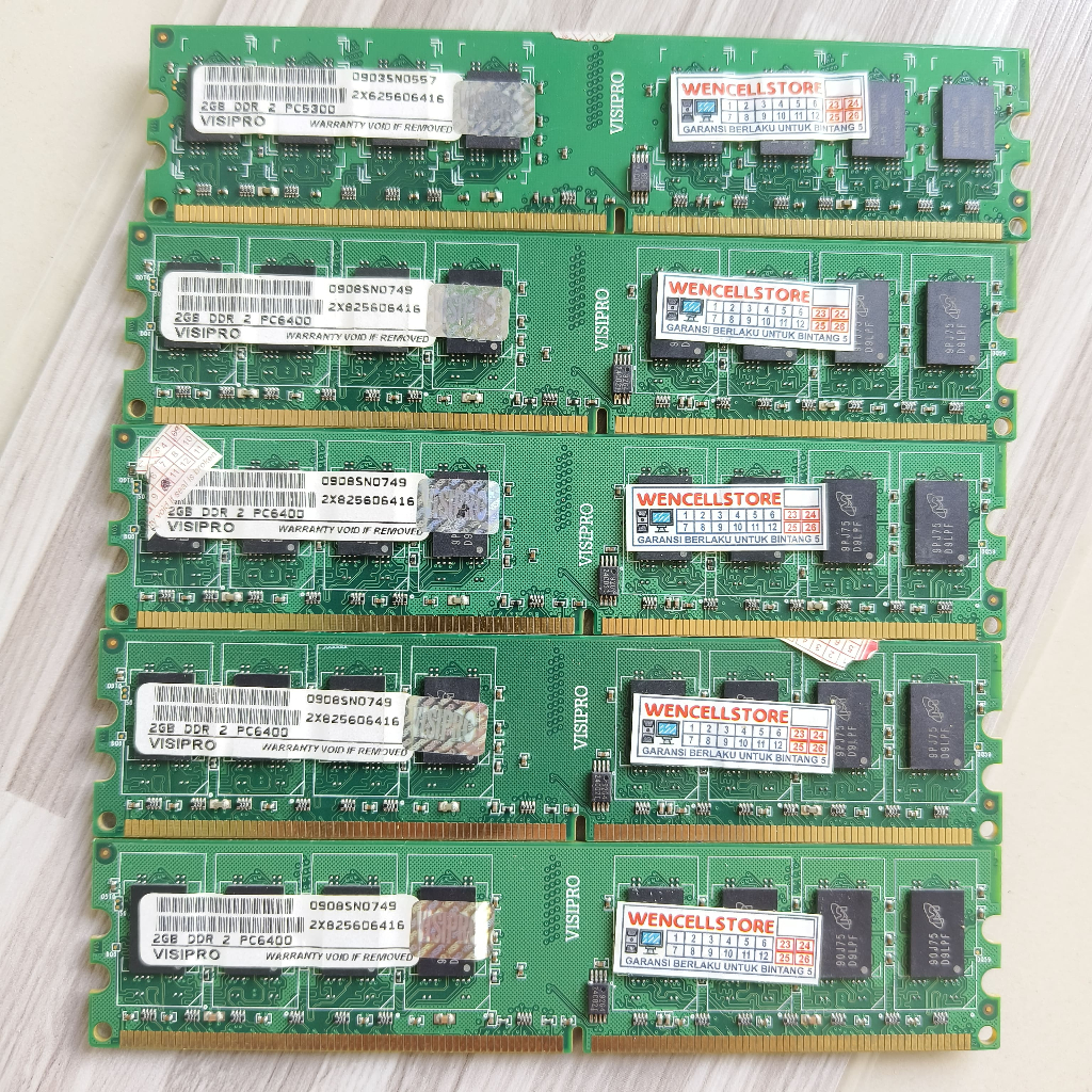 RAM 2GB DDR2 KOMPUTER KONDISI NORMAL