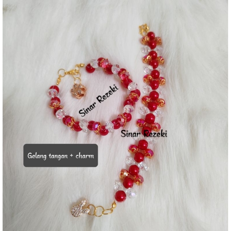 [SinRe]1 buahGelang tangan kristal premium/gelang tangan charm kristal/accesories gelang/gelang tang