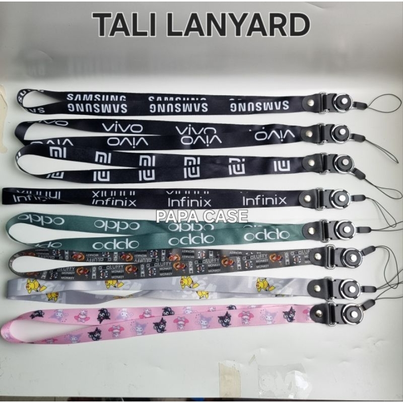 TALI LANYARD GANTUNGAN HP KUNCI MOTOR BRAND MERK HP ANIME KARAKTER