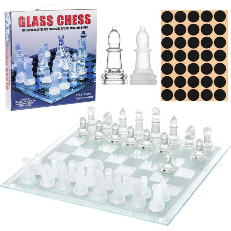 (COD)Papan Catur Kaca/Glass Chess Import