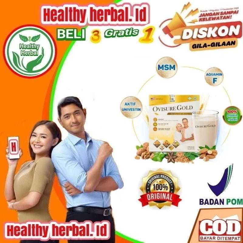 

PROMO!!!! Ovisure gold usa susu vitamin obat sendi tulang keropos ovisure susu nyeri sendi original bpom 100%