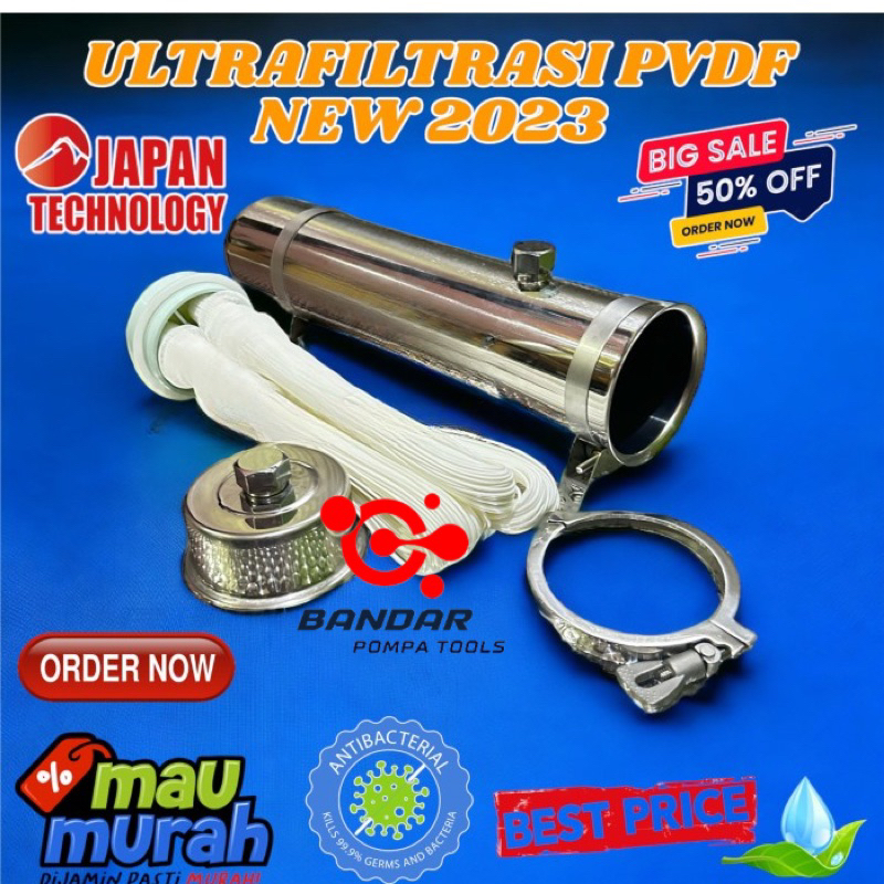 Ultrafiltrasi PVDF Water Pre Filter 2000 LPH / ultrafiltrasi pvdf 2000 lph Ultrafiltrasi UF 2000 Lph