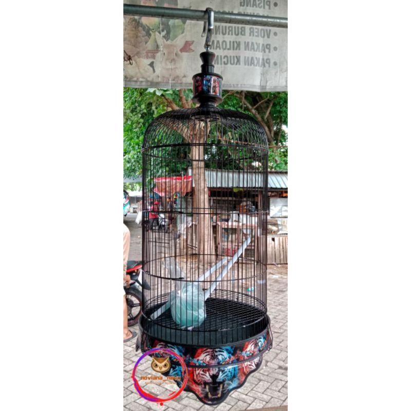 SANGKAR LOVEBIRD KAPSUL BESI DECAL STICKER STANDARD 33 PVC MODEL SLIM TEBAL KANDANG LOVE BIRD KENARI