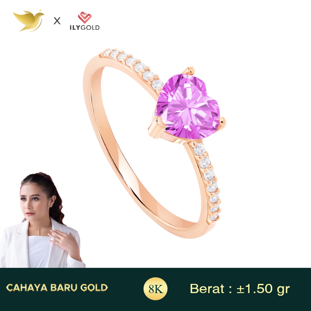 ILY GOLD RING SERIES LOVE KEY 9K