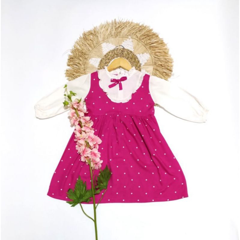 GAMIS ANAK TERBARU BEATRICE MOTIF POLKADOT