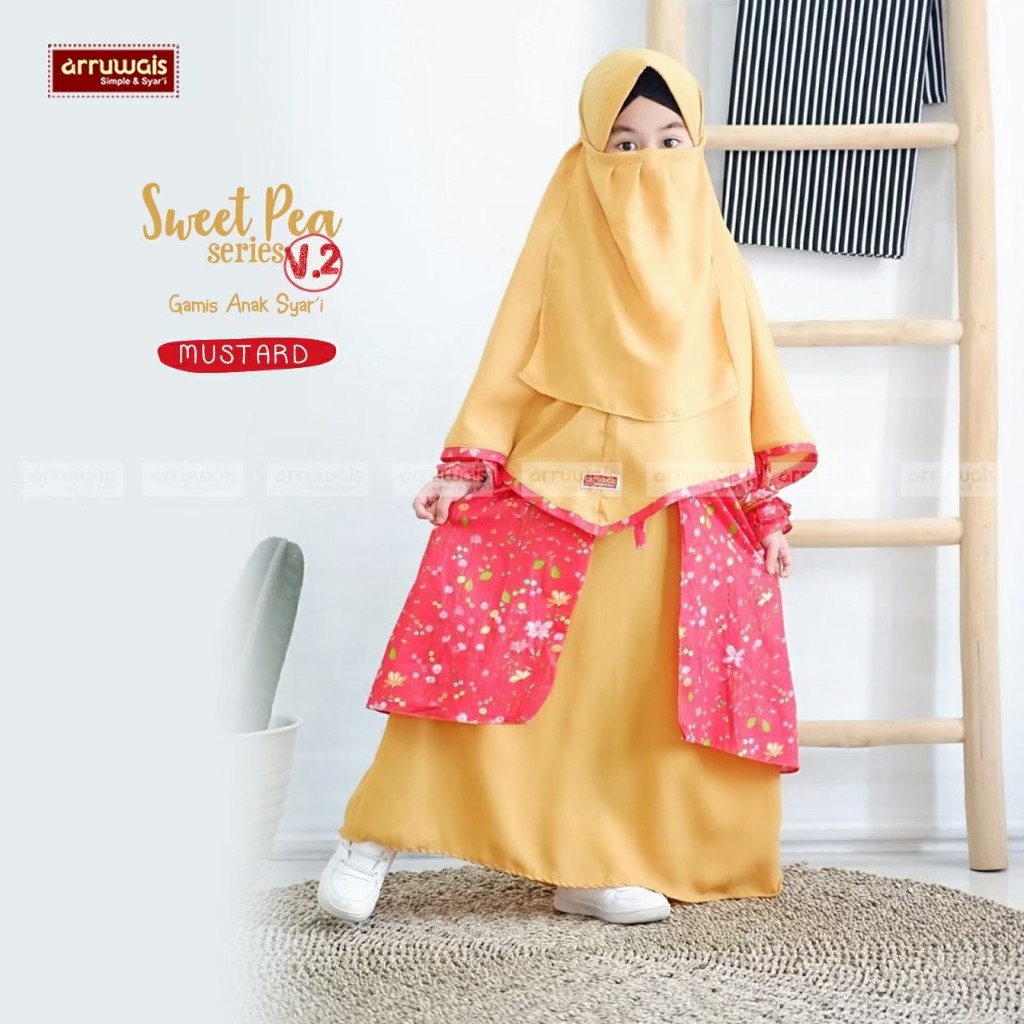 GAMIS TEEN & KIDS SWEET PEA SERIES VOL.2 GAMIS KATUN SYARI BY ARRUWAIS