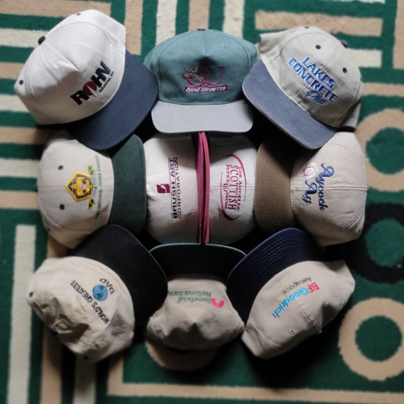 VINTAGE TWO TONE HAT / TOPI VINTAGE 2 WARNA / TOPI VINTAGE