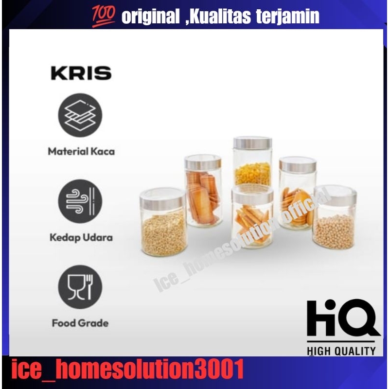 Kris Set 6 Pcs Stoples Kaca/toples kaca/stoples kue/toples kue/stoples/toples