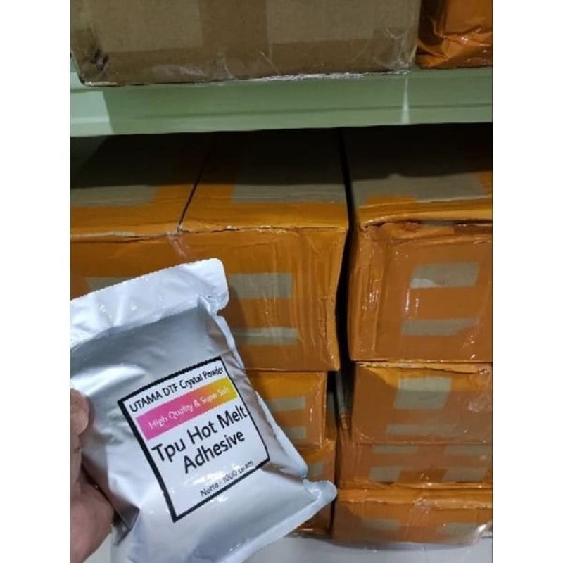 

Bubuk pet flim dtf / Tpu Hot melt Adhesive Cristal best quality