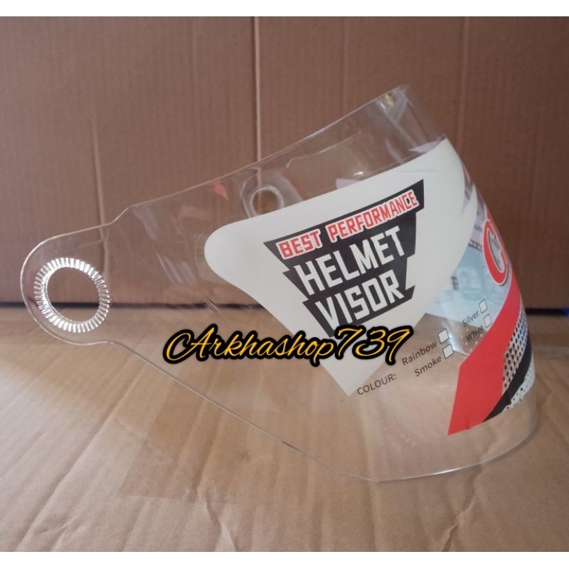 VISOR HELMET / KACA HELMET HALF FACE/  NHK PREDATOR  SINGGEL VISOR ( 1 KACA ) VOG TURBO/shell