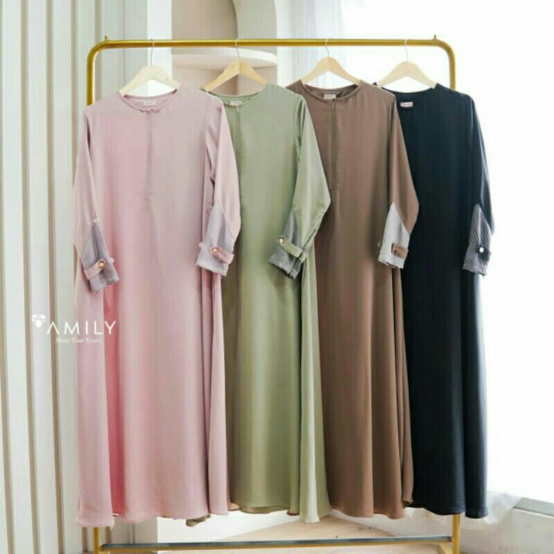 SELYN DRESS vol.2 AMILY HIJAB GAMIS SYARI BUSUI FRIENDLY BAJU BUSANA MUSLIM SYARI JUMBO MURAH MEWAH 