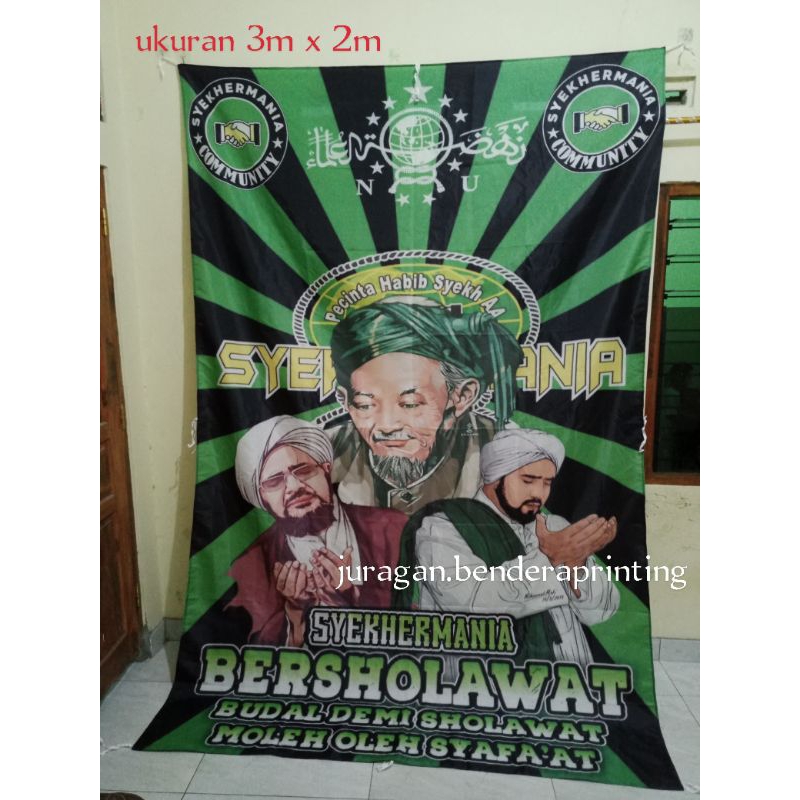 bendera umbul umbul full printing SYEKHERMANIA