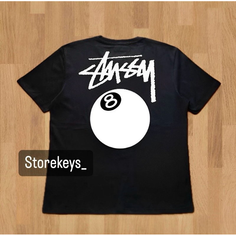 (FREE PAPPER BAG) KAOS STUSSY BALL 8 KAOS STUSSY 8 BALL BILLIARD