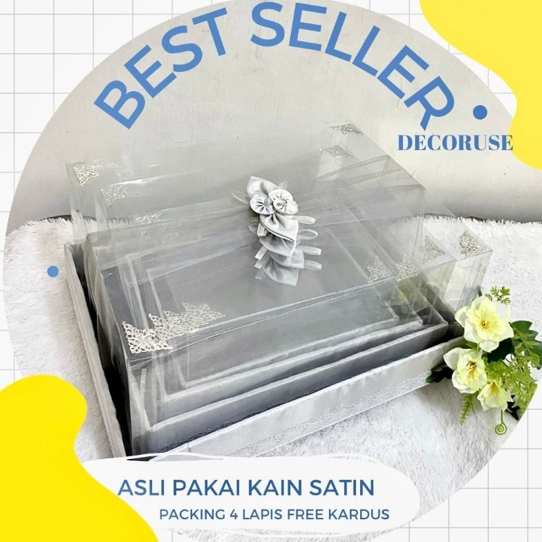 

Recomended Kotak hantaran parsel seserahan pernikahan tutup mika isi 4 kotak B8