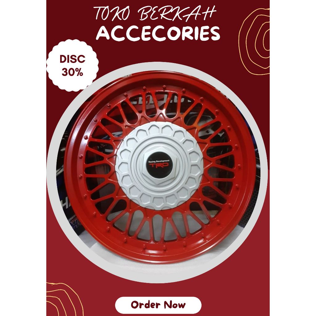 Tutup Dop Velg Mobil Ring 14 - Dop Velg Kaleng Mobil Ring 14 - Dop Velg Mobil Ring 14 - 1 SET DOP RO