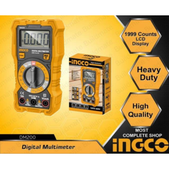 INCCO DIGITAL MULTIMETER / DIGITAL AVOMETER BERKUALITAS DM200 Original