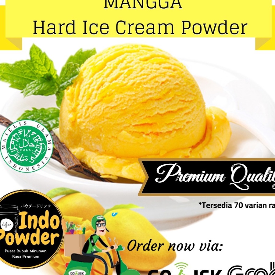 MXKG8454  Mangga HARD ICE CREAM Powder 1Kg  Bubuk Ice Cream Mangga 1Kg  Bubuk Es Krim