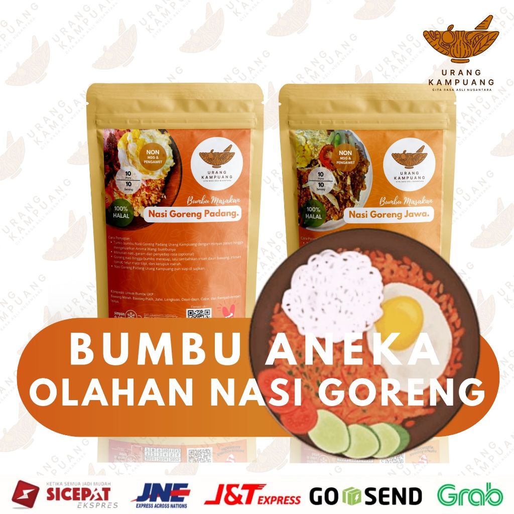 

Bumbu Aneka Olahan Nasi Goreng Non MSG & Pengawet Urang Kampuang Food