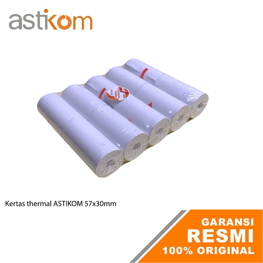 

Kertas Roll Kasir Thermal ASTIKOM 57X30mm 1 Roll Ecer