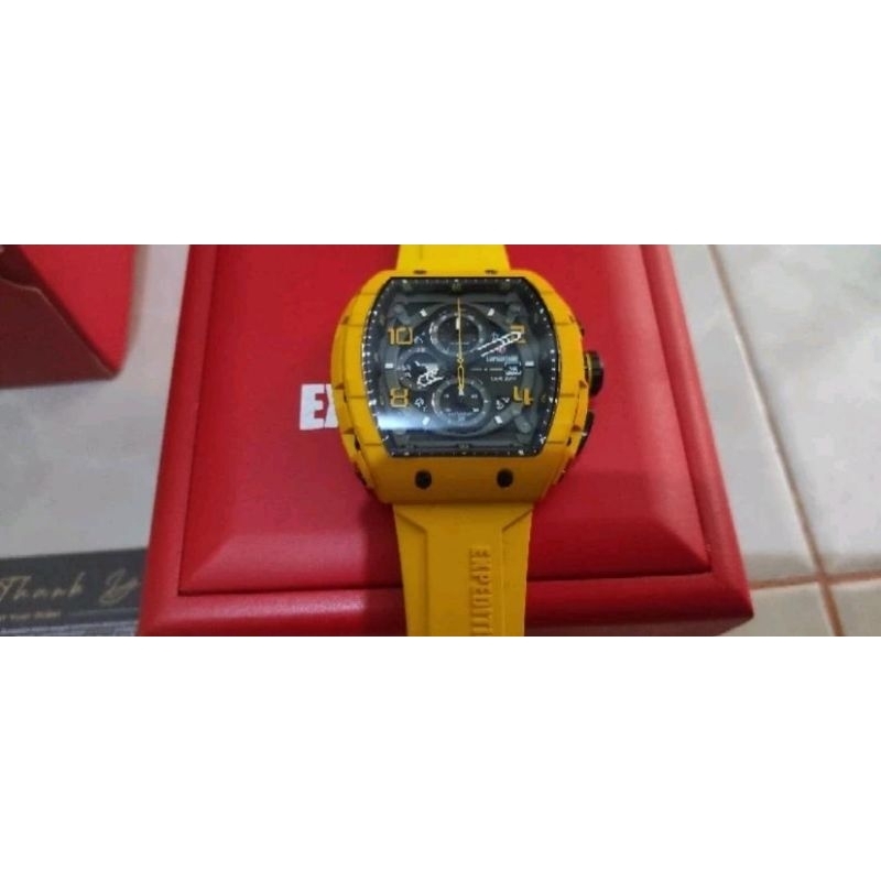 Jam Expedition E6782 Second 99% warna kuning bumble bee