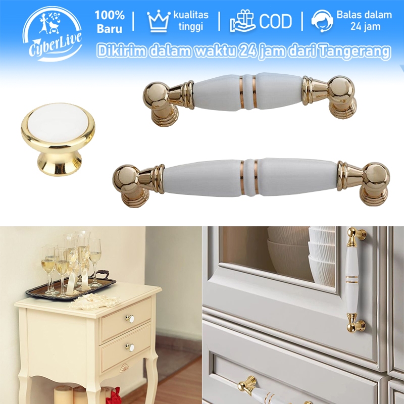 Ceramic Handle Tarikan Lemari Minimalis Gagang Lemari Laci Keramik Pegangan Pintu Lemari
