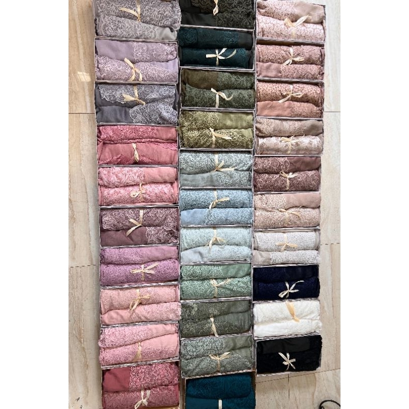 MUKENA PREMIER JUMBO SILK PREMIUM MIX BRUKAT IMPORT