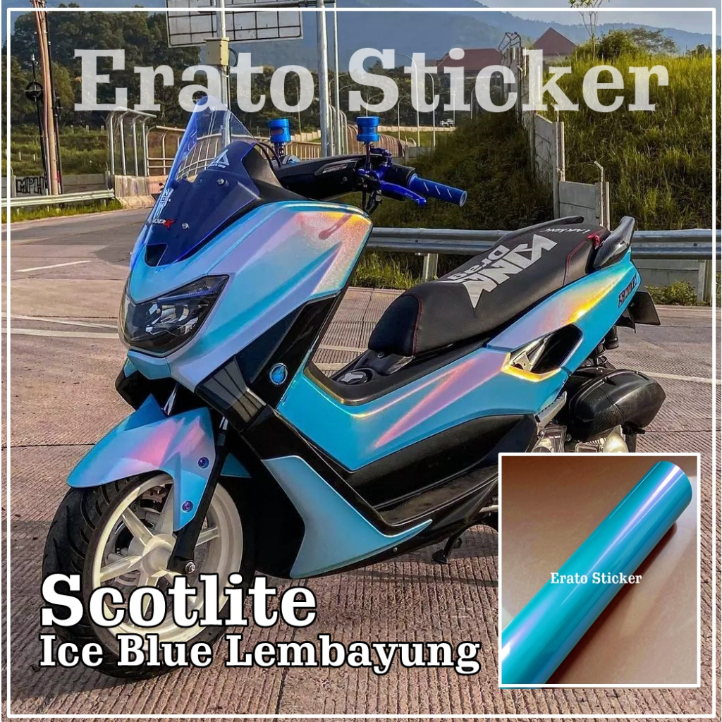 SKOTLET STIKER MOTOR BIRU LEMBAYUNG SKOTLET ICE BLUE VOLCANO SKOTLET ICE BLUE LEMBAYUNG SKOTLET BIRU
