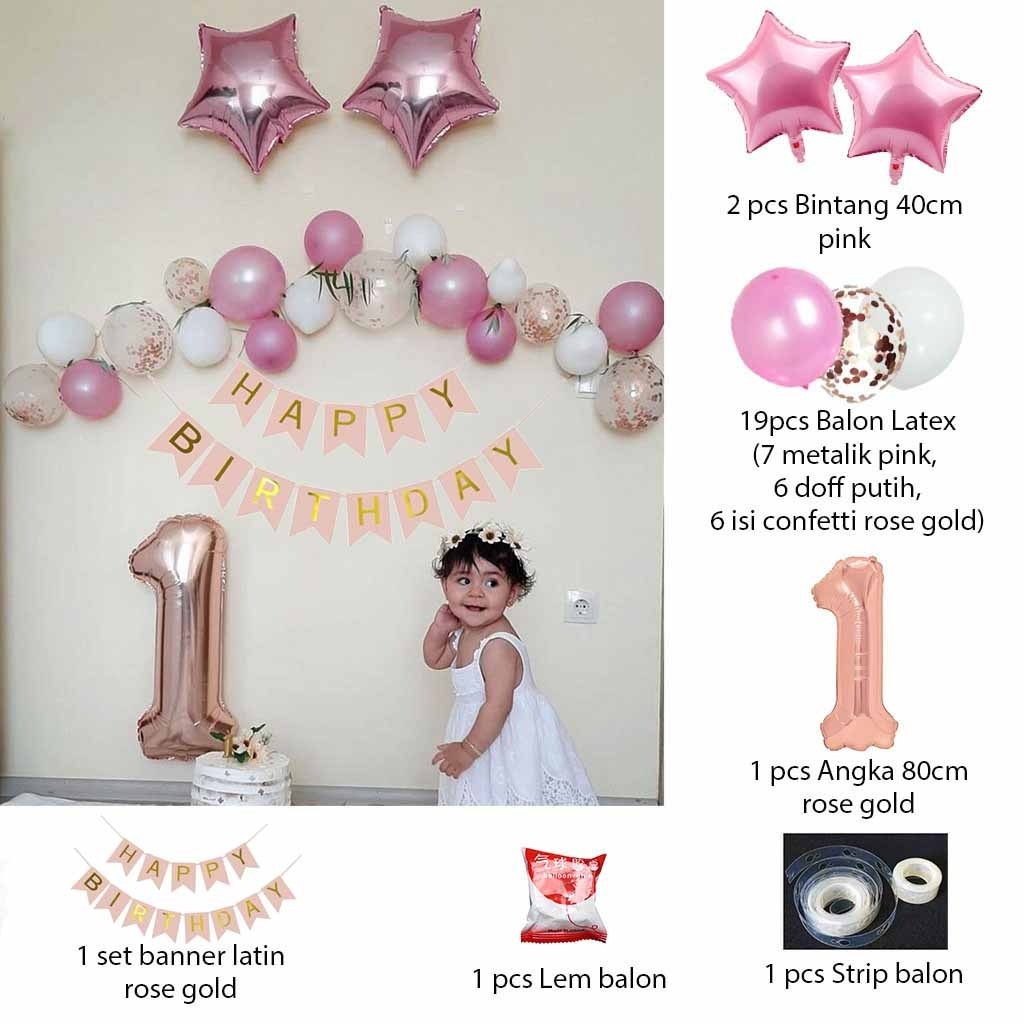 [PAKET BIRTHDAY] Paket Ultah Anak 1 Set Lengkap, Dewasa , Remaja / Set Dekorasi Background Ulang Tah