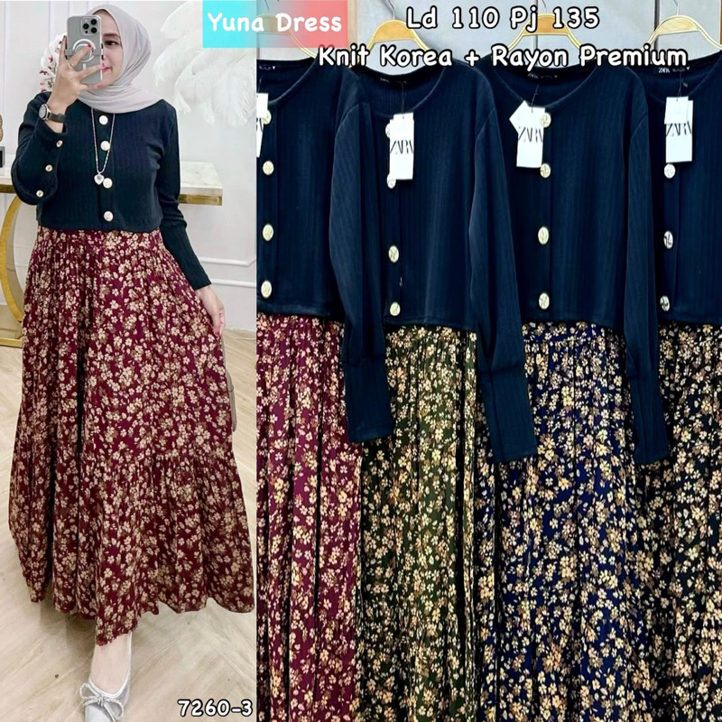 Zara Yuna// Dress gamis zara///pakaianwanitasby