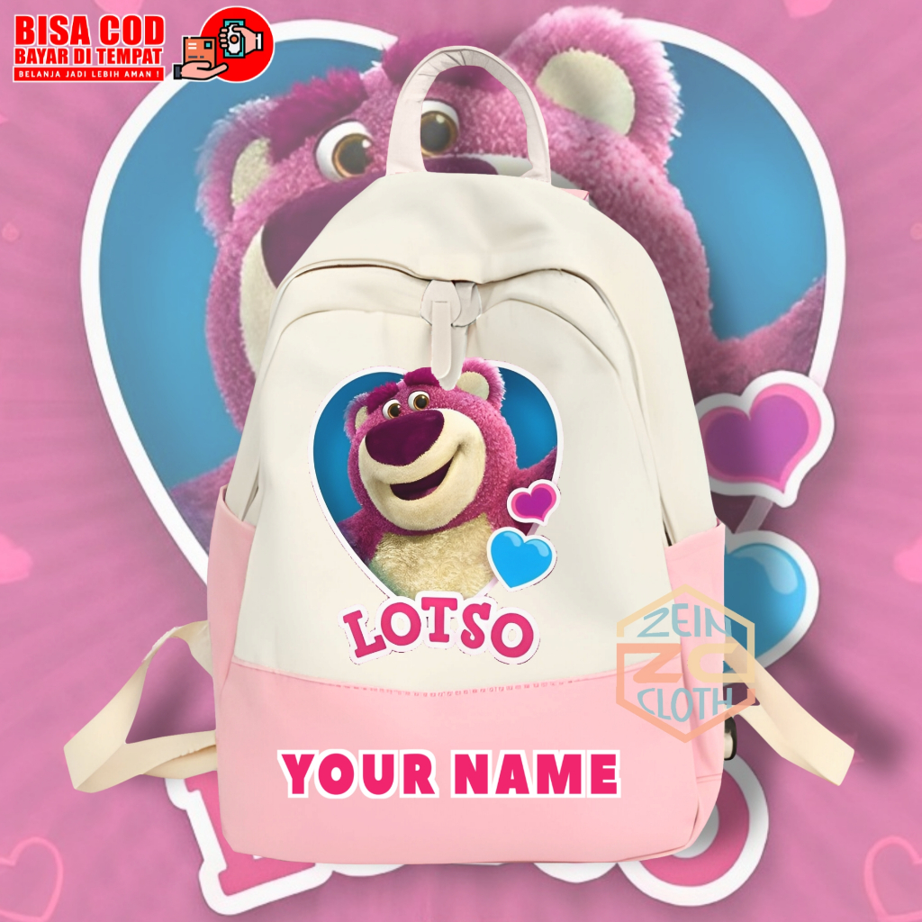 Tas Anak TK/PAUD Lotso / Ransel Backpack Anak Lotso