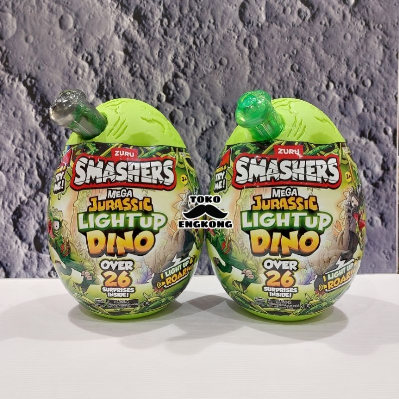 ZURU SMASHERS MEGA JURASSIC LIGHT UP DINO EGG