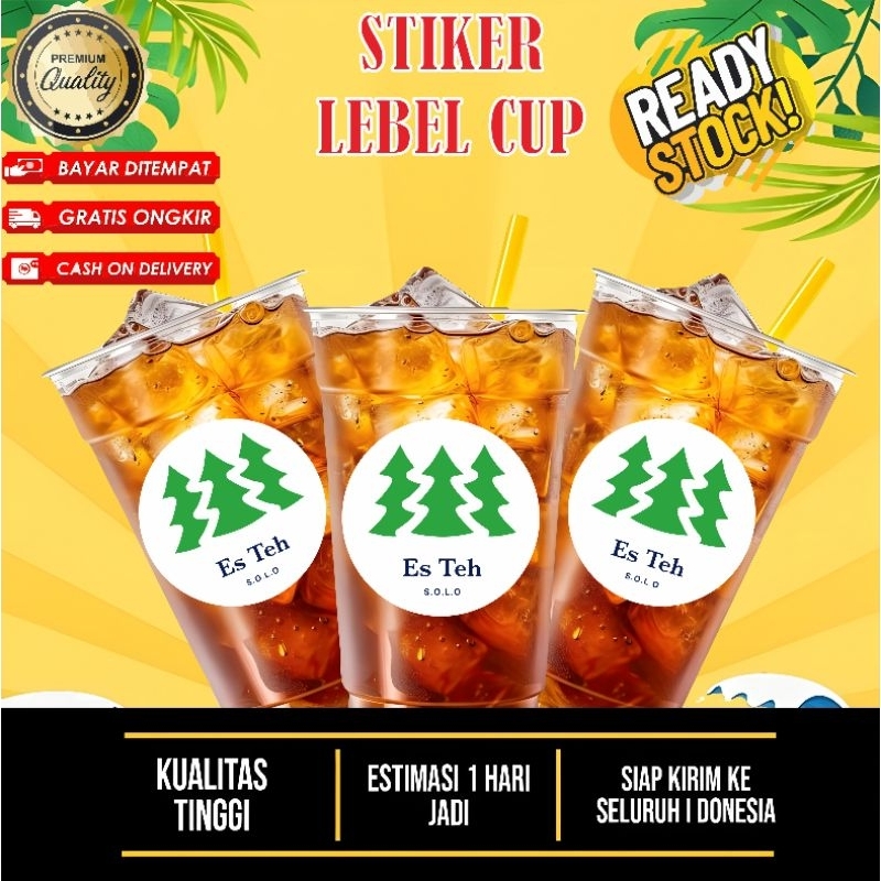 

stiker lebel es teh solo asli 50pcs