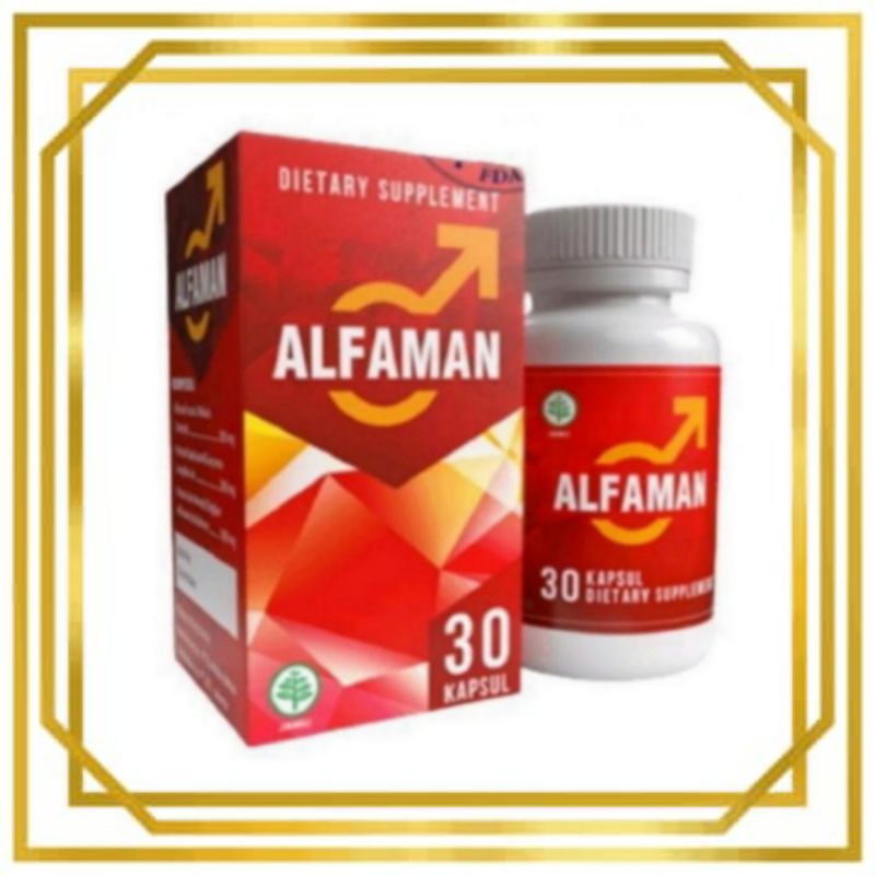 Alfaman Asli Untuk Stamina Pria Suplement Original 30 Kapsul