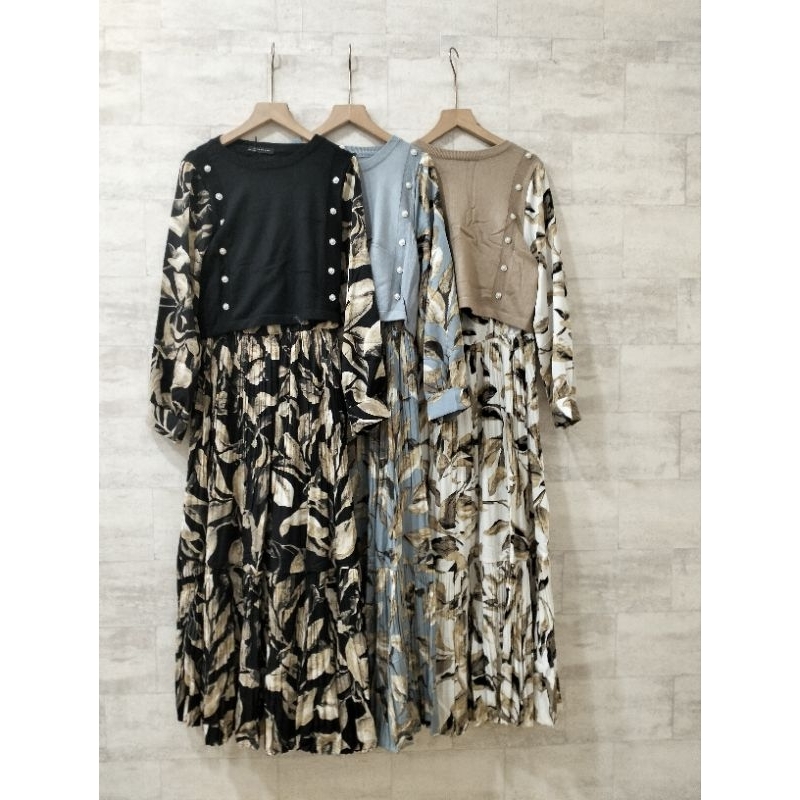 GAMIS KOMBINASI RAJUT IMPORT BY ZARA WOMAN