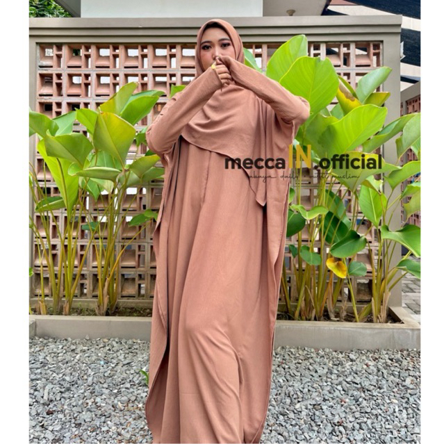 ABAYA MECCA | PREMIUM CRINCLE | Free hijab | MECCA.OFFICIAL | Abaya premium