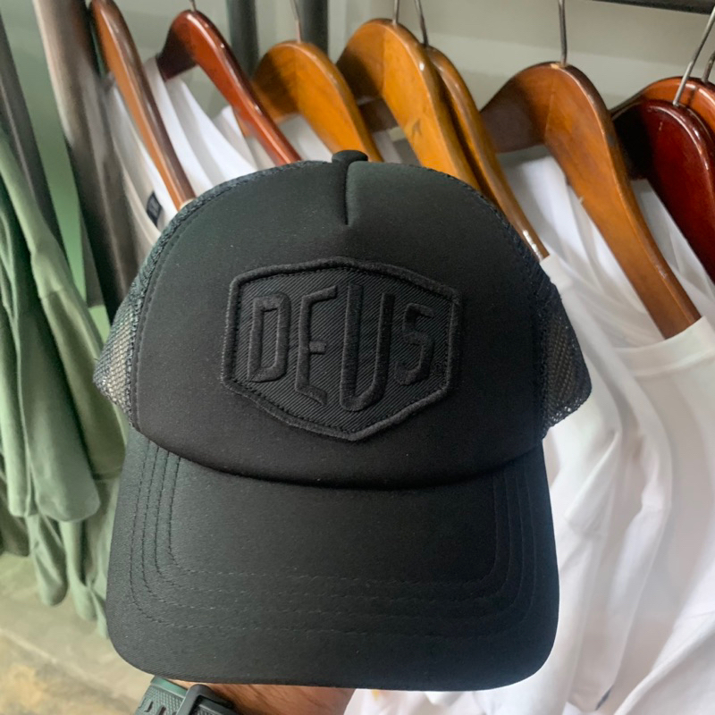 Topi Pria Deus Ex Machina Original Baylands Trucker Black New