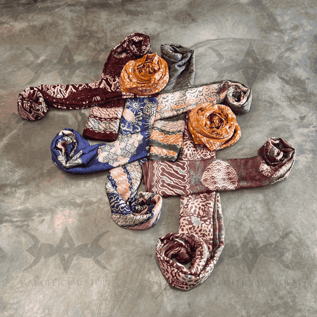 Setelan Kain Batik Viscose Motif Pinus/ Kain Batik Setelan