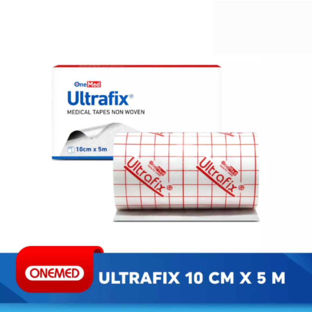 Plester Luka Putih Ultrafix 10 cm x 5 m/Onemed Ultrafix/Ultrafix 10 x 5/Plester Ultrafix