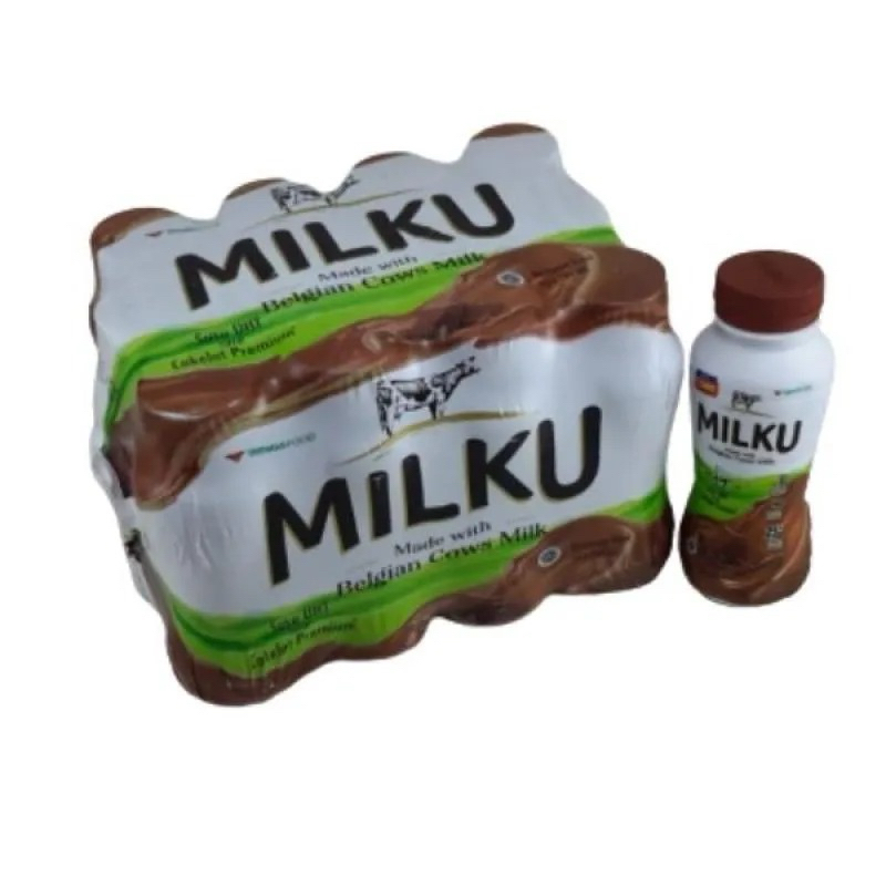 

Susu Milkku 200ml Cokelat stoberi pack isi 12 original murah