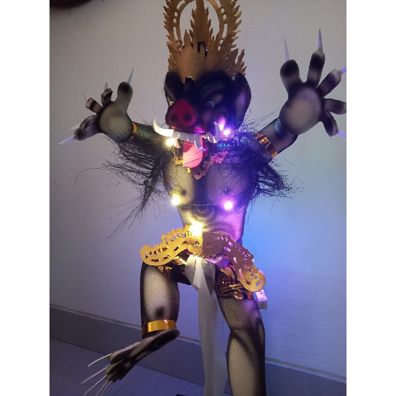 Ogoh-ogoh mini babi isi lampu kedap kedip termurah terbaru dari Bali