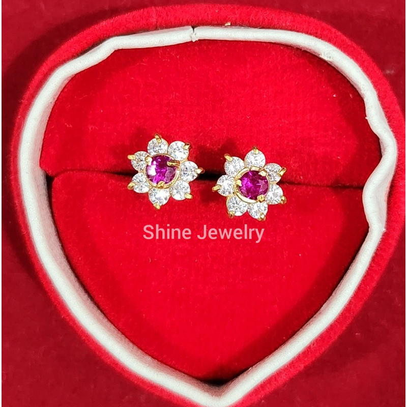 giwang mata bunga emas muda