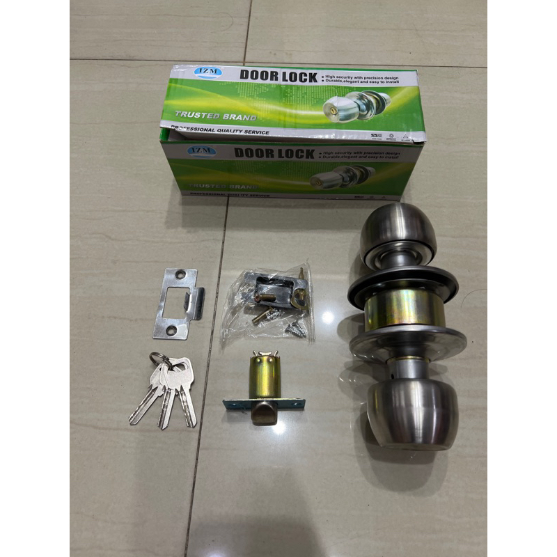 YSK Handle Kunci Pintu BULAT MURAH Kamar Mandi PVC WC Toilet  YSK