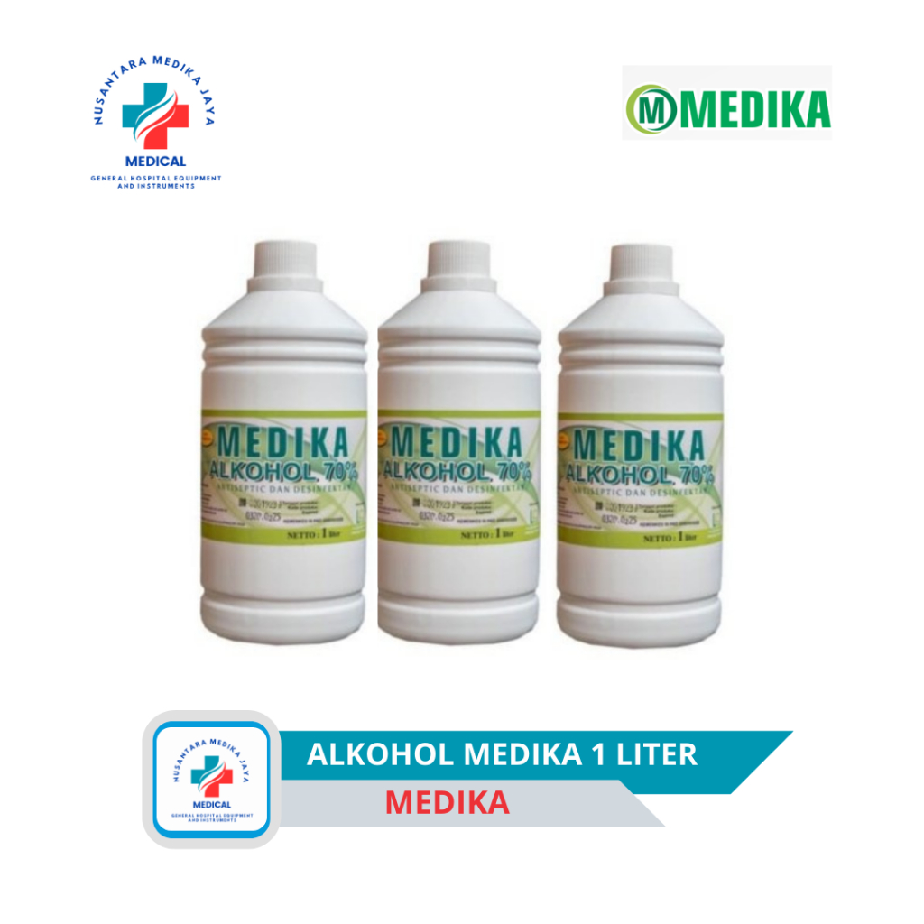 Medika Alkohol 70% 1 Liter  // Alkohol Medika 70% Medika antiseptic