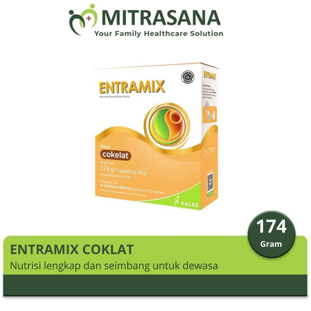 

Entramix 174 Gram - Nutrisi Lengkap Dewasa