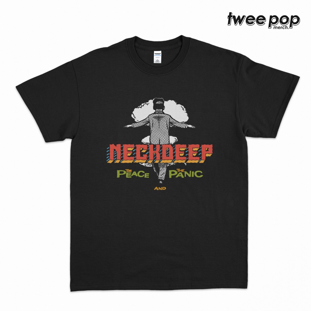 Original KAOS BAND NECK DEEP - THE PEACE AND THE PANIC BLACK TSHIRT Unisex Tee