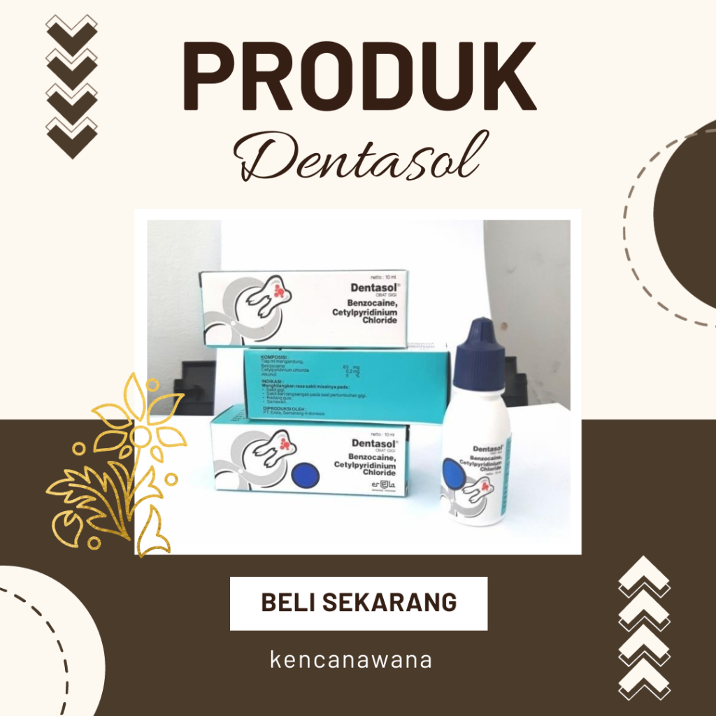 DENTASOL Obat sakit gigi 10 ml / Obat Tetes Sakit Gigi