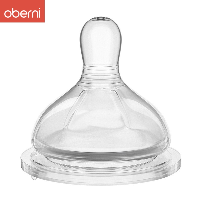 Terbaru Oberni Dot Bayi Kaliber Lebar 5Cm Bahan Silikon Food Grade (0 Bulan +)