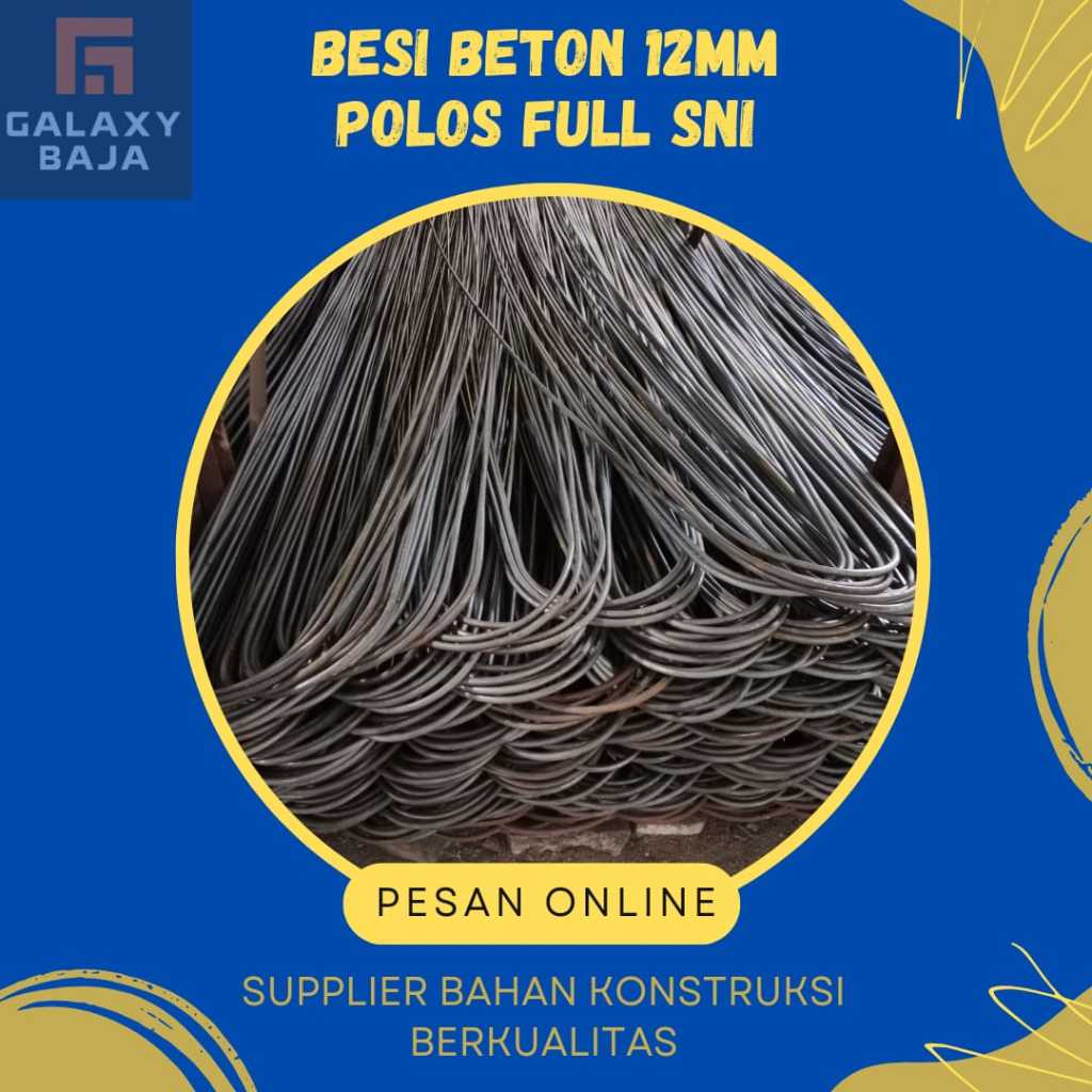 BESI BETON POLOS FULL SNI 12mm